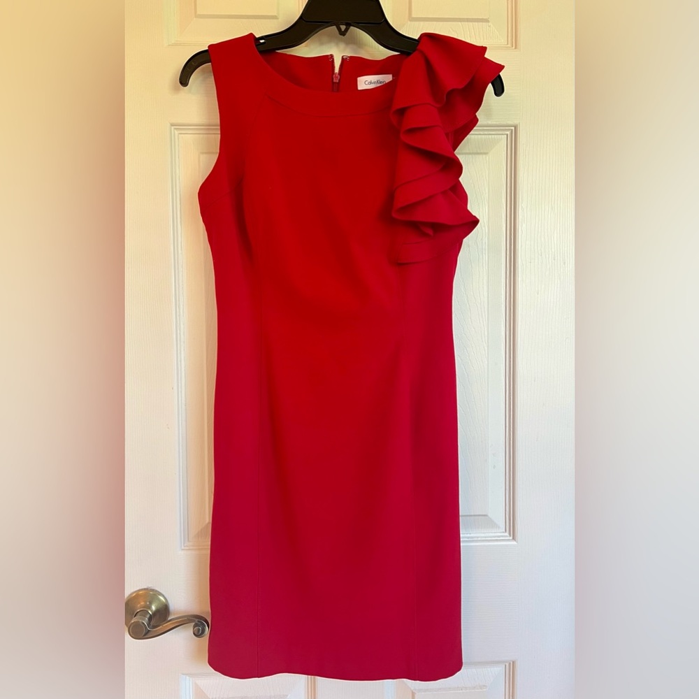 Red Calvin Klein Dress